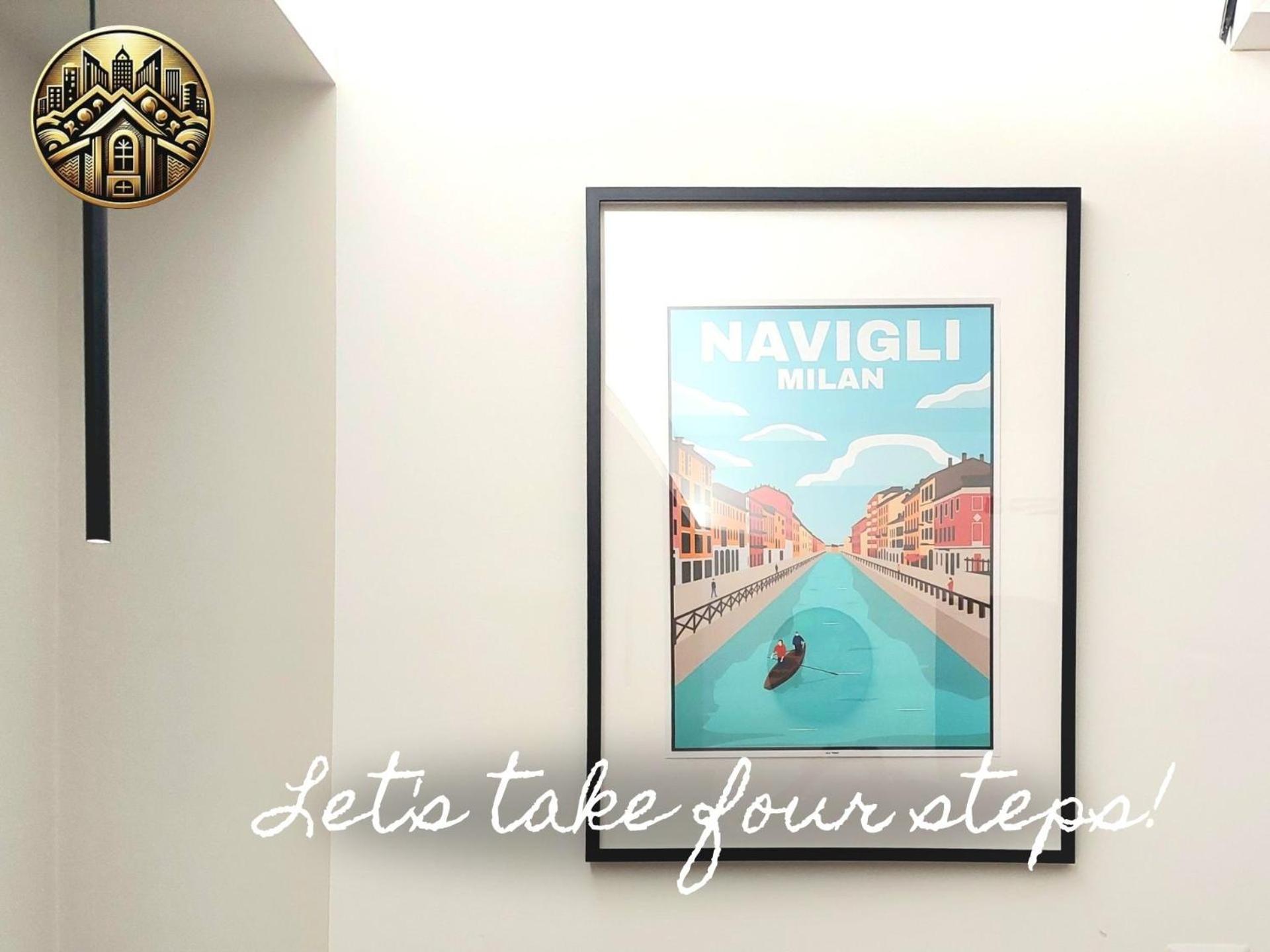 Navigli-San Babila New Studio Attico Balcone Aria Милано Екстериор снимка
